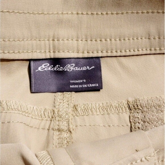 Eddie Bauer Womens Sz 6 Stretch UPF Rolled Hem Adjustable Length Bermuda Shorts - Picture 8 of 12